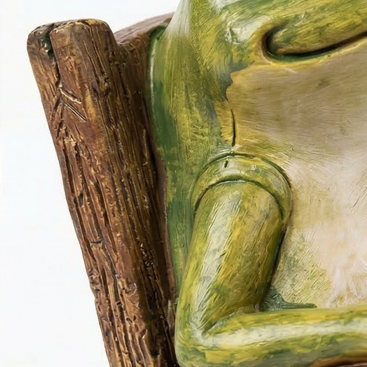 Glowing Garden Frog in Rocking Chair