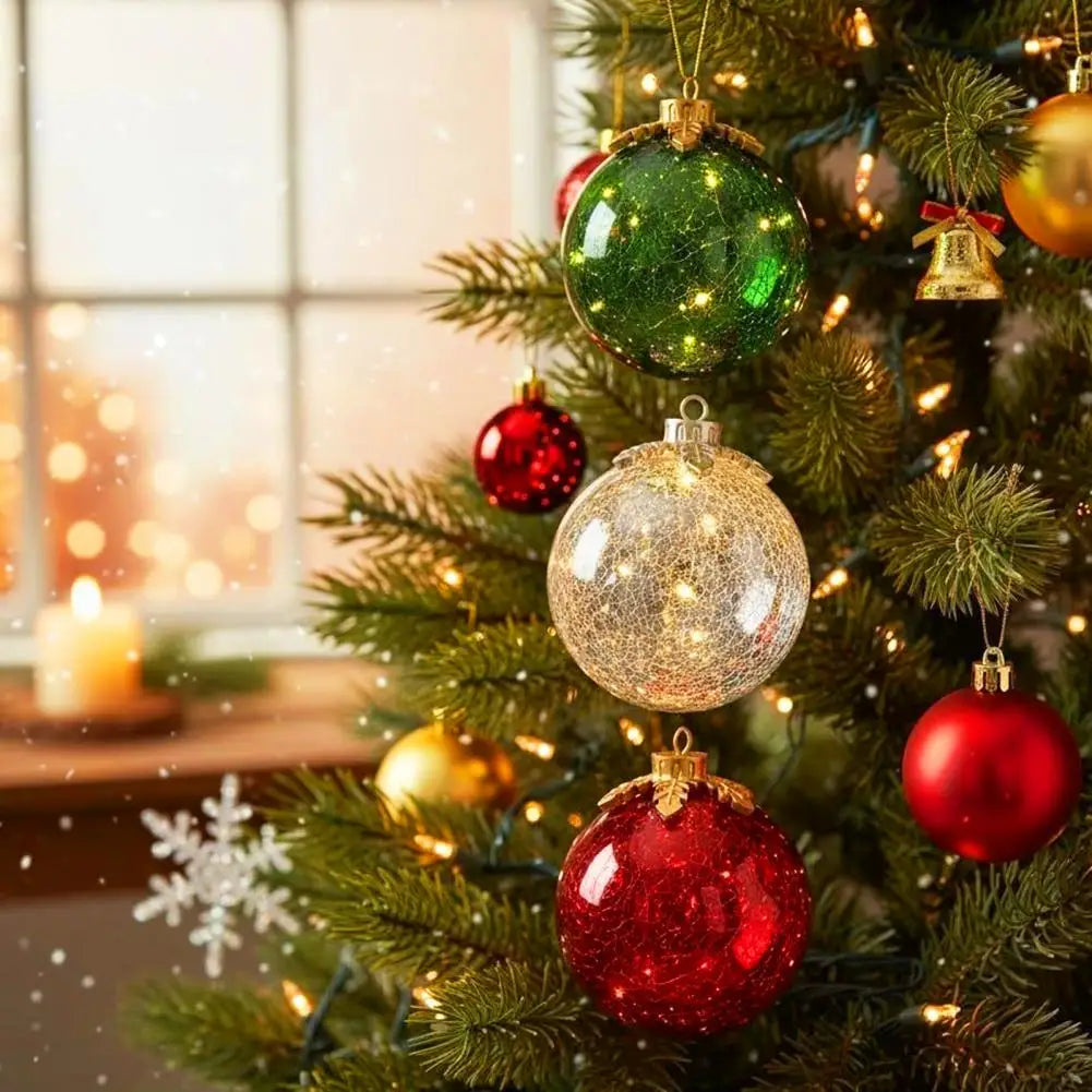 GlowSphere LED Christmas Ball – Warm Ambient Lighting with Timer Function