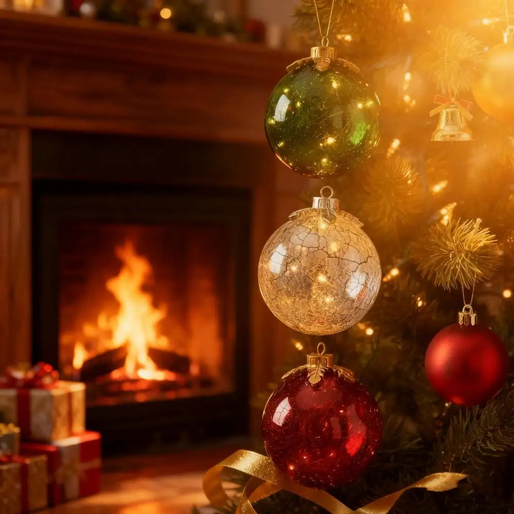 GlowSphere LED Christmas Ball – Warm Ambient Lighting with Timer Function