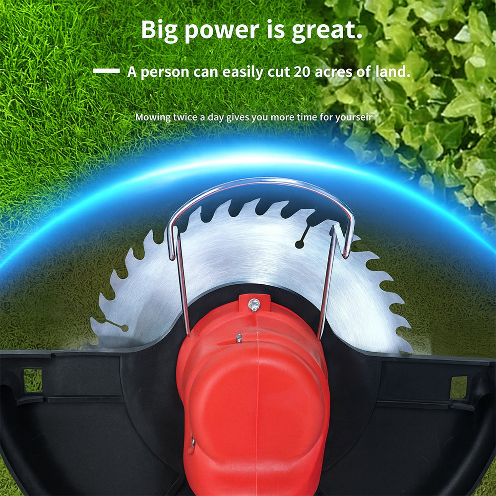 Grass Trimmer & Edger with Wheels, Telescopic Shaft & Battery