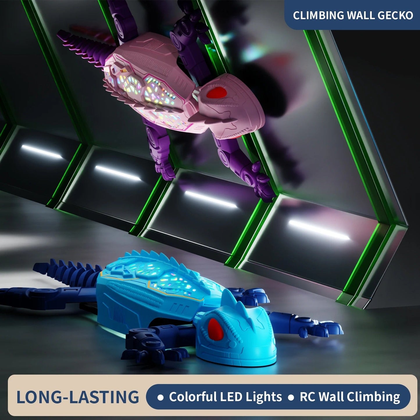 Gravity-Defying RC Wall Climbing Lizard Toy