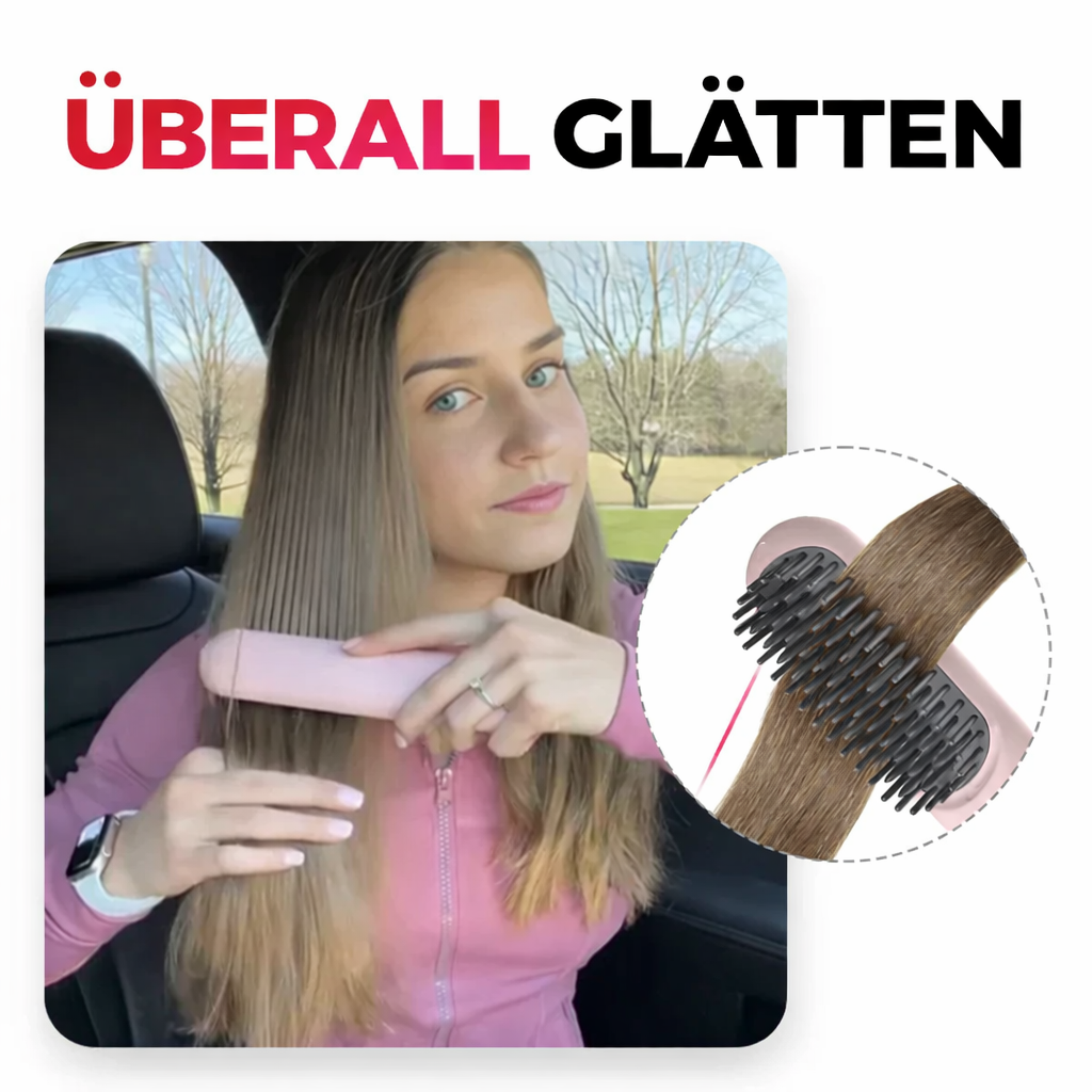 Hair Straightener | Cordless Straightening Brush | Quick Styling & Shiny Hair | IonFlex Styler