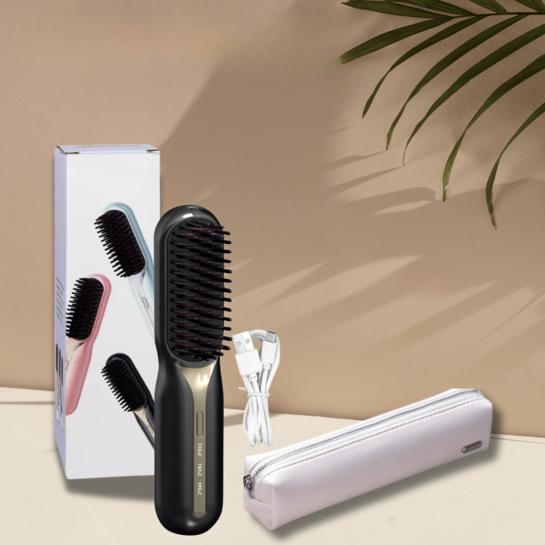 Hair Straightener | Cordless Straightening Brush | Quick Styling & Shiny Hair | IonFlex Styler