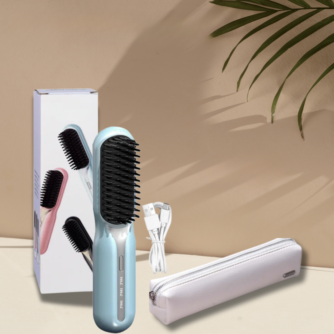 Hair Straightener | Cordless Straightening Brush | Quick Styling & Shiny Hair | IonFlex Styler