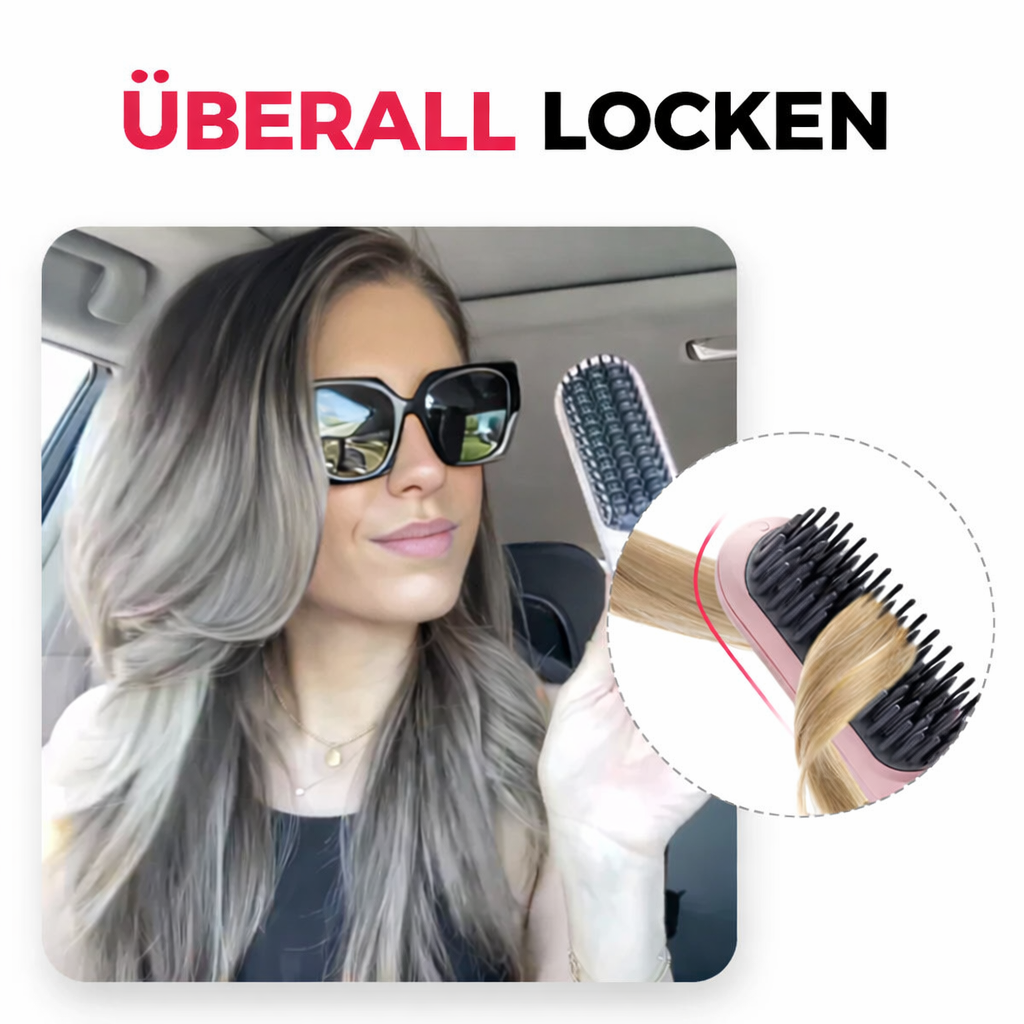 Hair Straightener | Cordless Straightening Brush | Quick Styling & Shiny Hair | IonFlex Styler