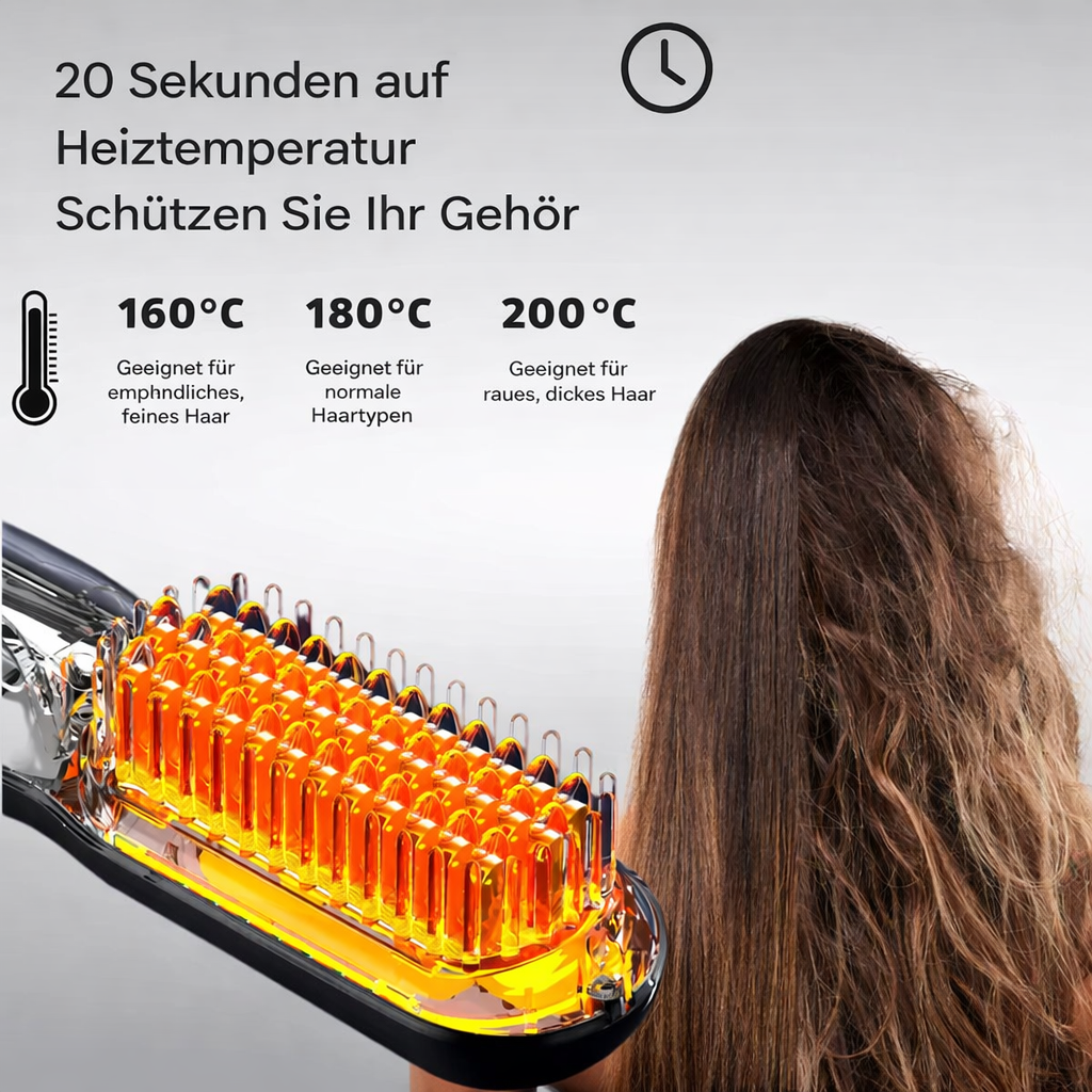 Hair Straightener | Cordless Straightening Brush | Quick Styling & Shiny Hair | IonFlex Styler