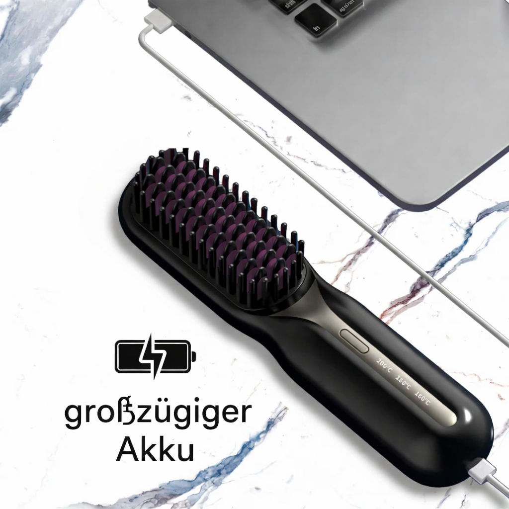 Hair Straightener | Cordless Straightening Brush | Quick Styling & Shiny Hair | IonFlex Styler