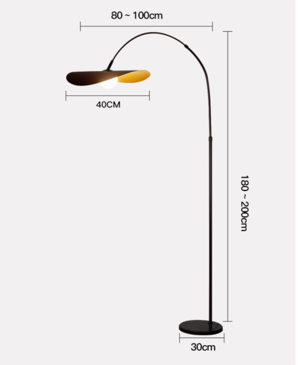 Handcrafted Iron & Acrylic Floor Lamp
