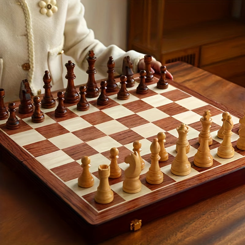 Handcrafted Premium Wooden Chess Set for Competitive Play