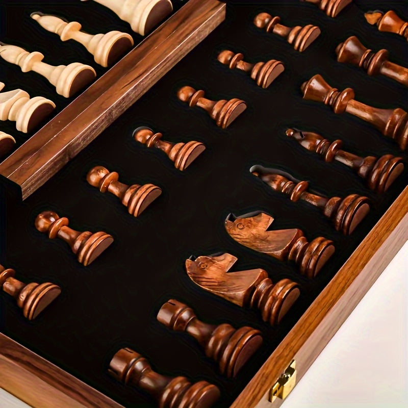 Handcrafted Premium Wooden Chess Set for Competitive Play