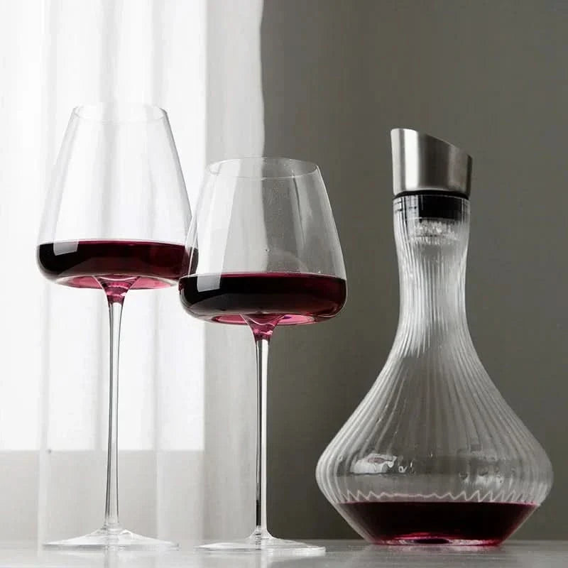 Handmade Crystal Wine & Champagne Glass Set – 2, 4, or 6 Pcs, 4 Sizes