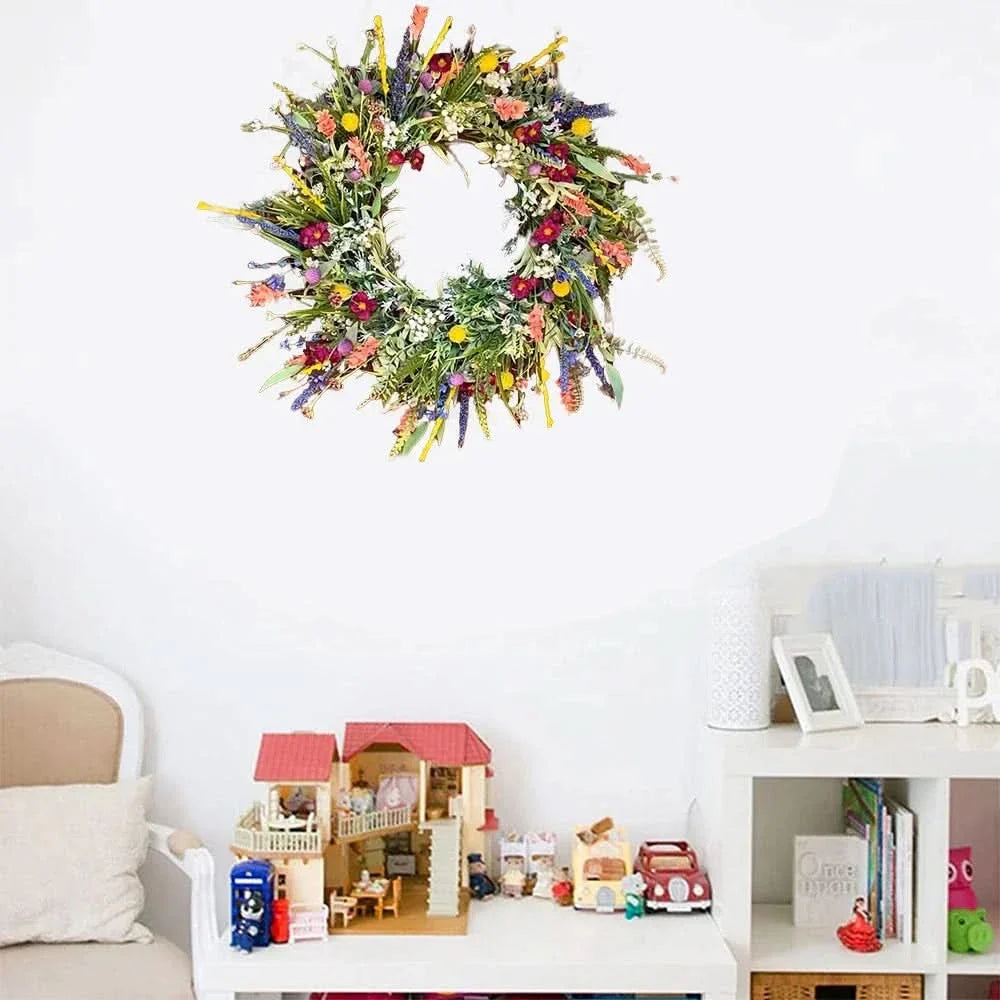Handmade Floral Door Wreath for Indoor and Outdoor