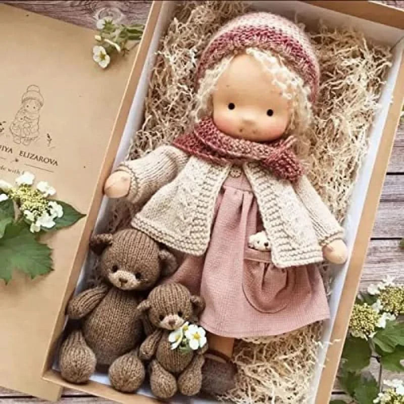 Handmade Plush Doll – Waldorf Style Elise Toy