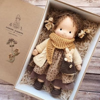 Handmade Waldorf Doll for Toddlers - Natural Look