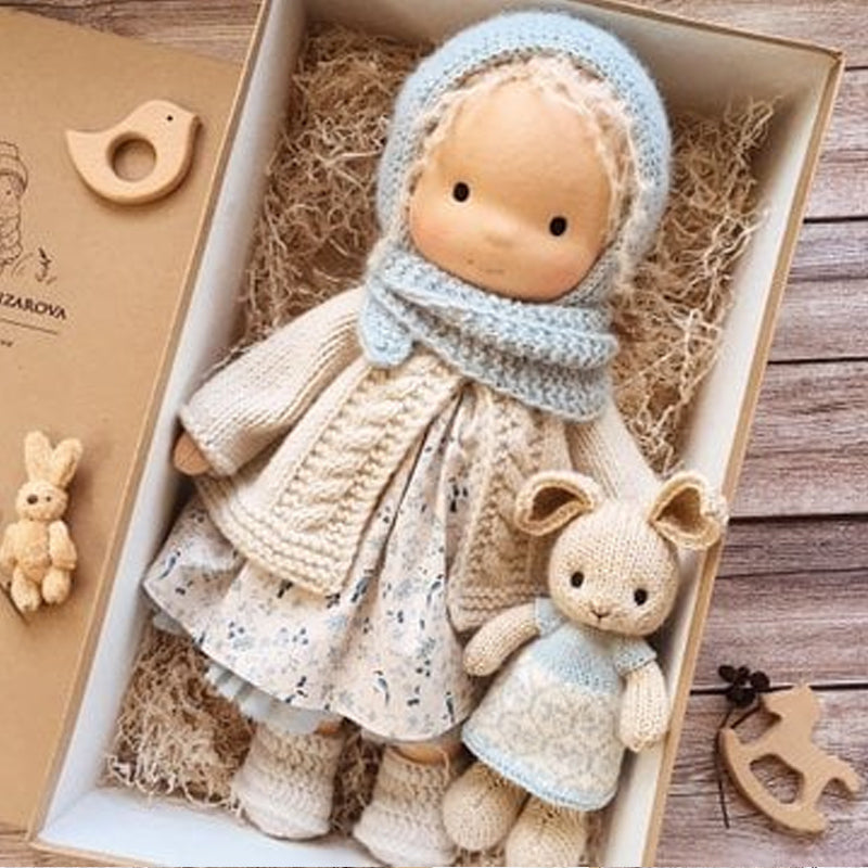 Handmade Waldorf Doll for Toddlers - Natural Look