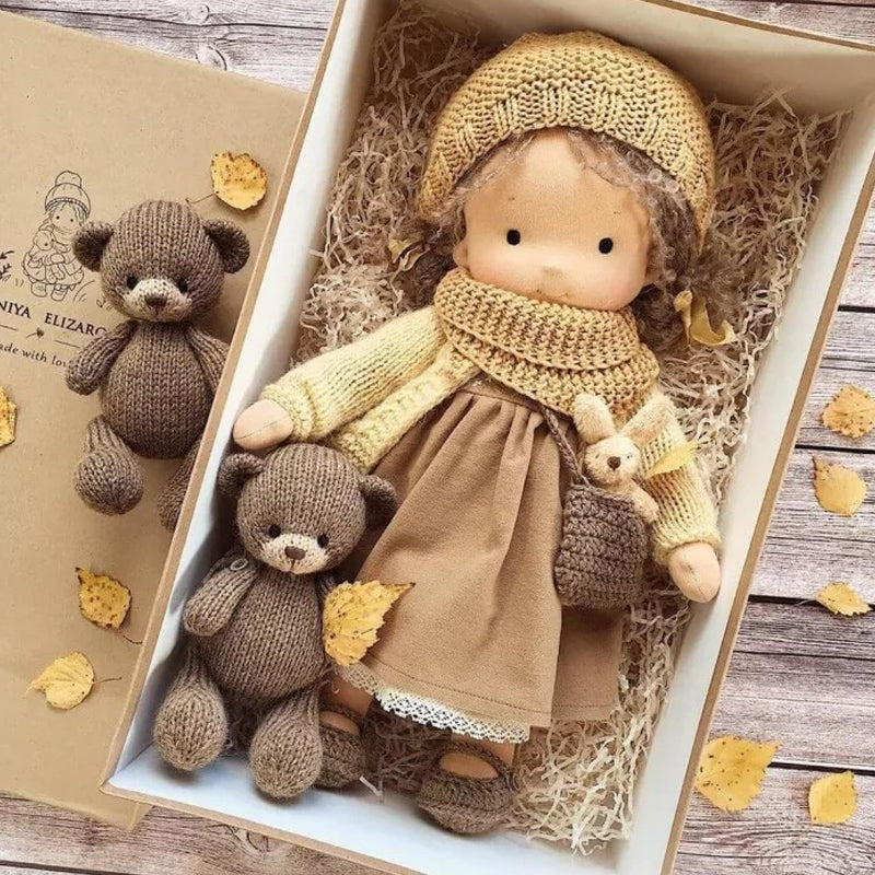 Handmade Waldorf Doll for Toddlers - Natural Look