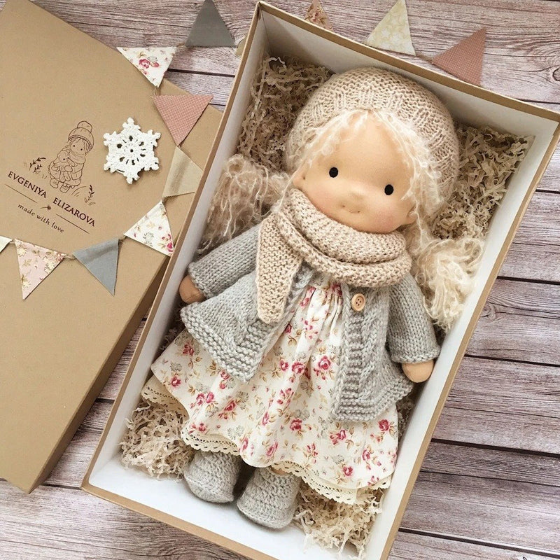 Handmade Waldorf Doll for Toddlers - Natural Look