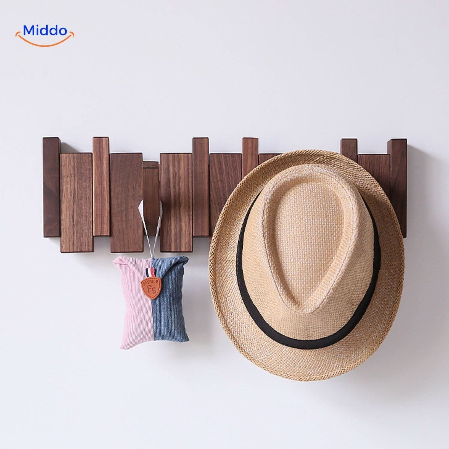 Handmade Wooden Piano Wall Coat Rack