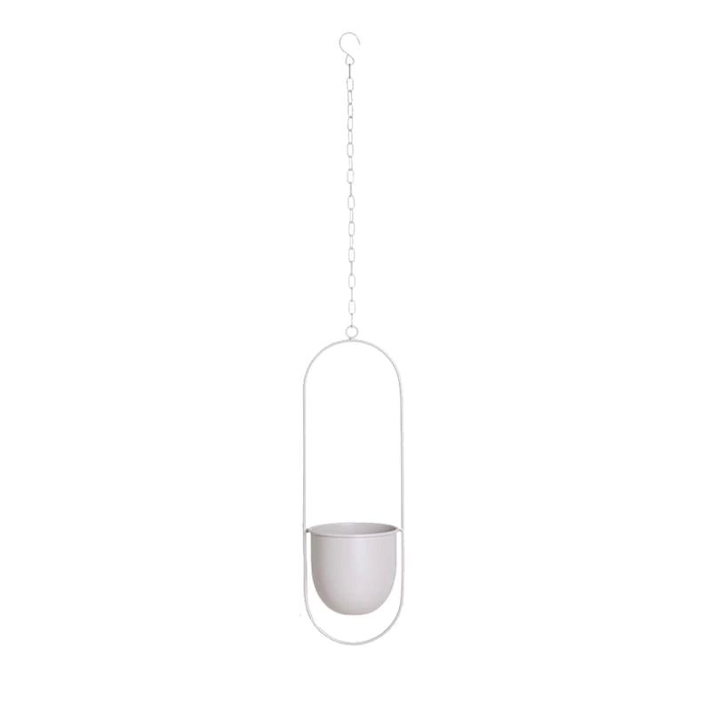 Hanging Planter – Elegant Indoor & Outdoor Metal Plant Pot with Chain