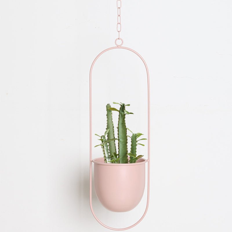 Hanging Planter – Elegant Indoor & Outdoor Metal Plant Pot with Chain
