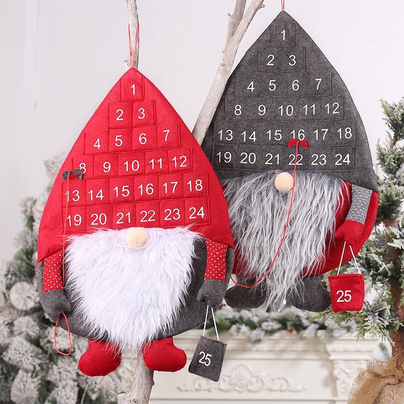 Hanging Santa Christmas Countdown Advent Calendar