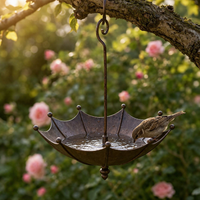 Hanging Umbrella Bird Feeder & Bath