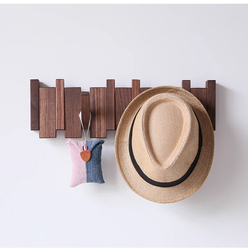 HarmonyCoat™ Wooden Piano Coat Rack – Stylish Wall Decoration & Practical Storage
