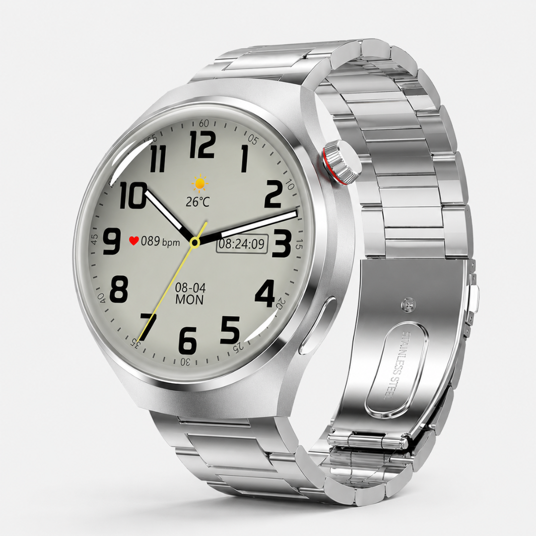 Health Smartwatch with Blood Pressure Tracker