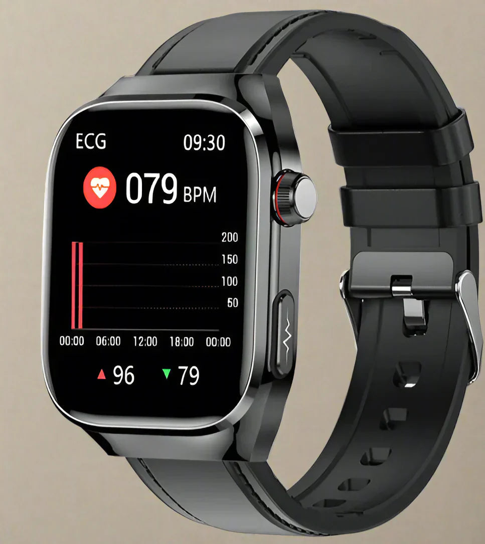 Health Smartwatch with EKG and 2.04 AMOLED Display – Monitor Heart Rate, Blood Sugar and More