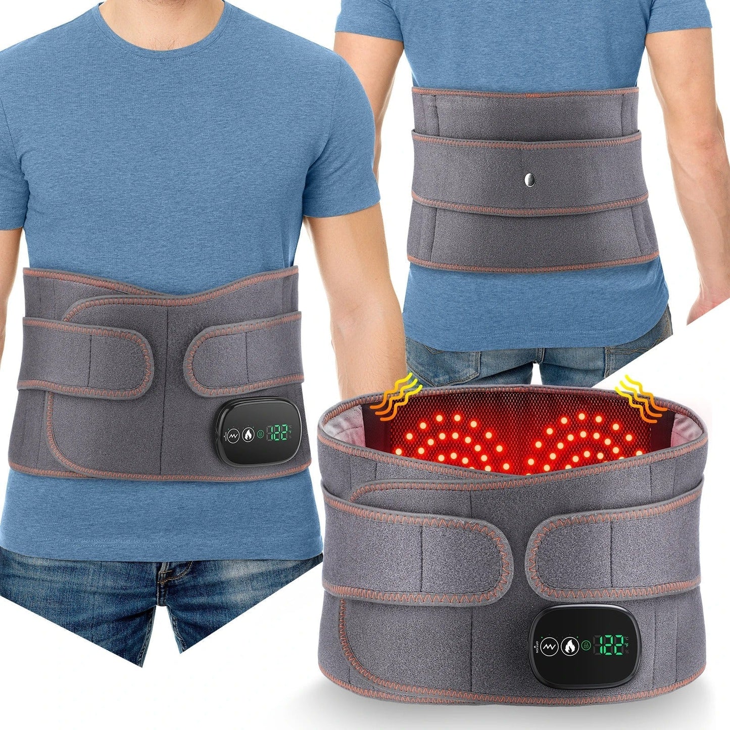 Heated Lumbar Support | Adjustable Heat Therapy