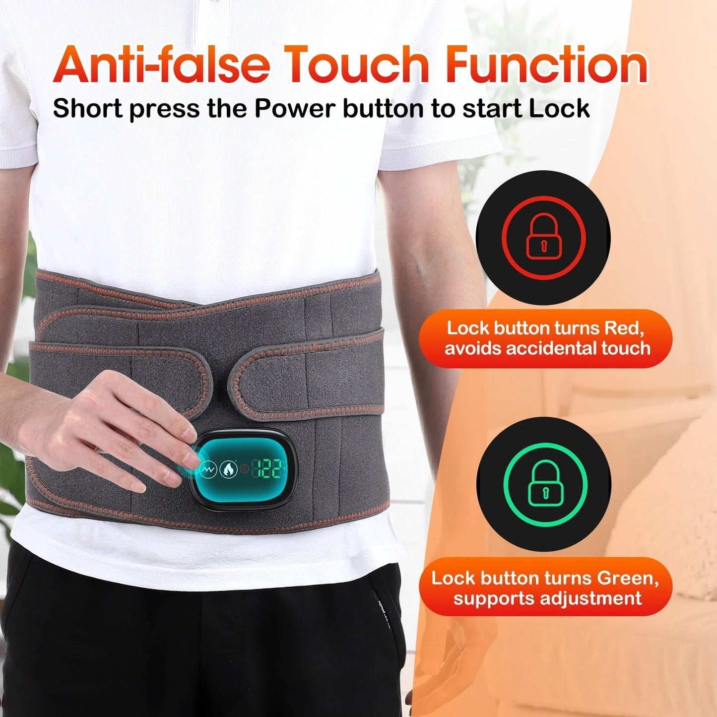 Heated Lumbar Support | Adjustable Heat Therapy