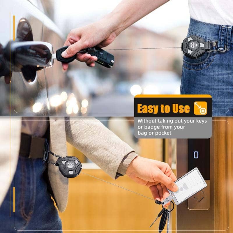 Heavy-Duty Retractable Keychain & Badge Reel