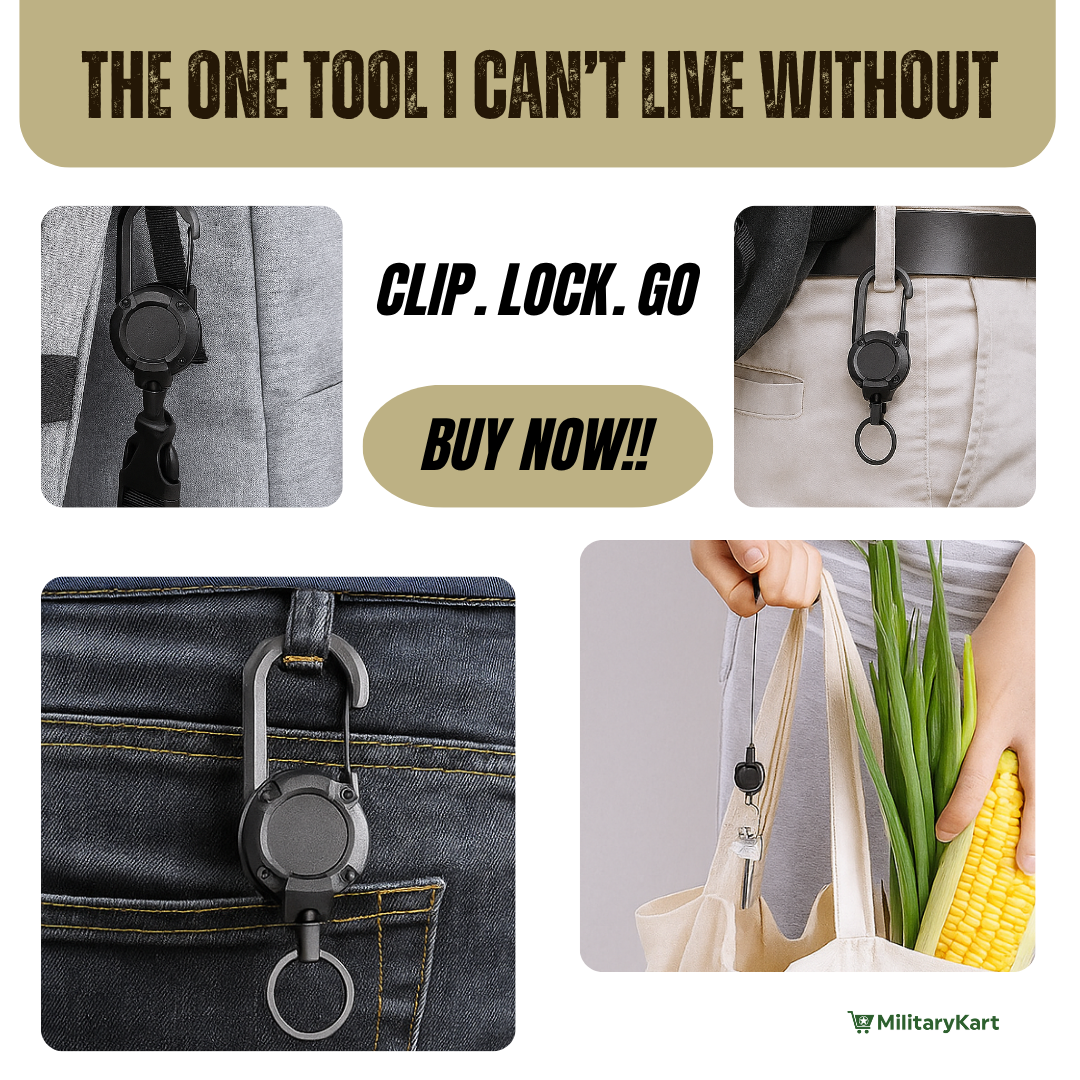 Heavy Duty Retractable Keychain for Keys & ID Badges
