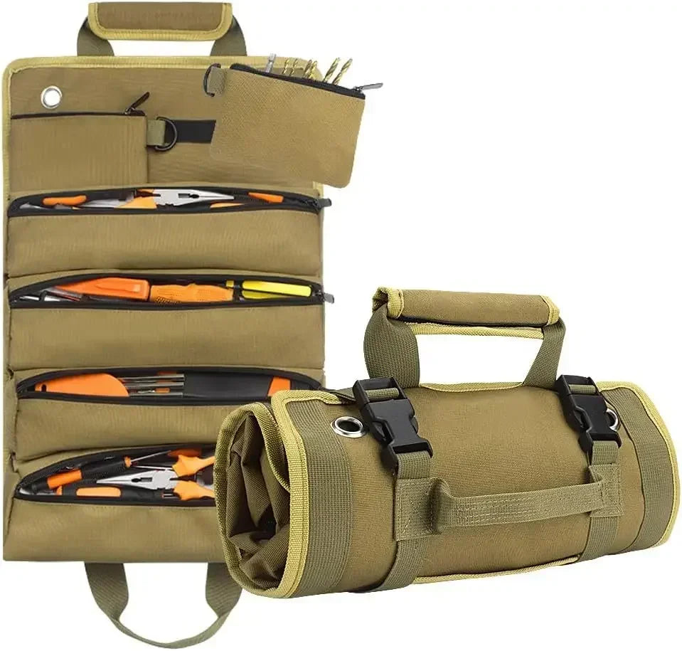 Heavy-Duty Roll-Up Tool Bag Organizer