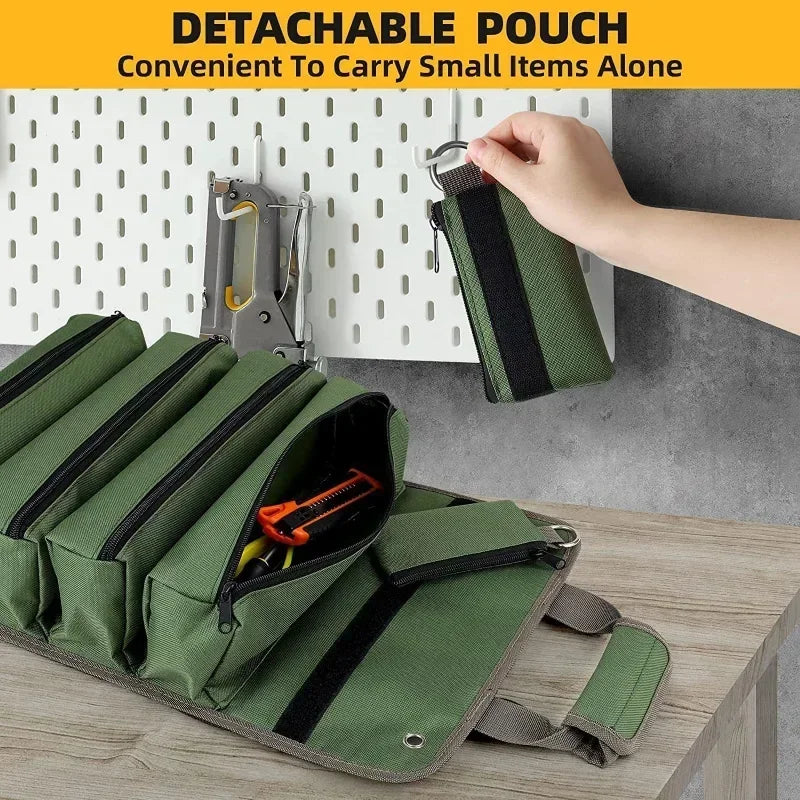 Heavy-Duty Roll-Up Tool Bag Organizer