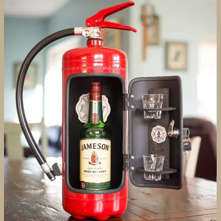 Hidden Bar - Fire Extinguisher Design - Unique and Stylish