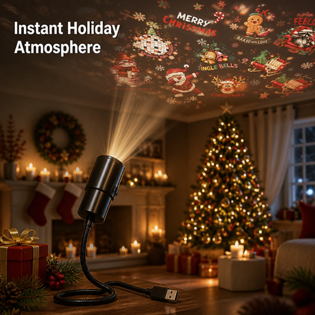 Holiday Light Projector - Instant Festive Scenes for Any Room