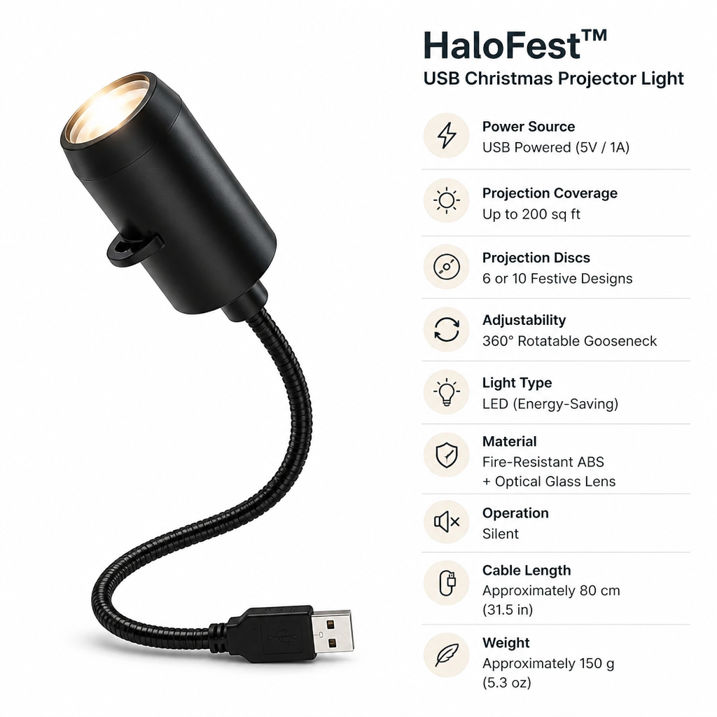 Holiday Light Projector - Instant Festive Scenes for Any Room