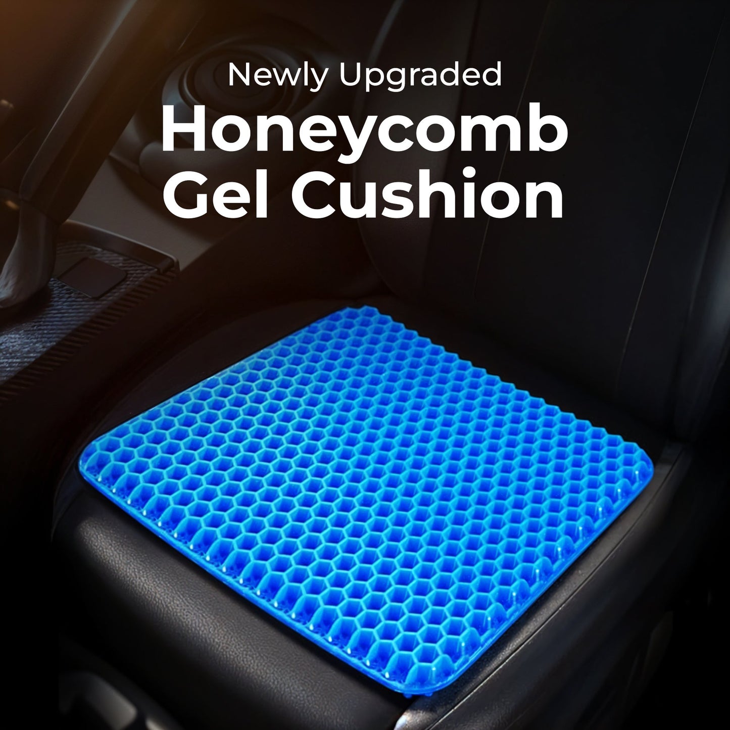 Honeycomb Gel Seat Cushion with Cover – Comfort for Chairs