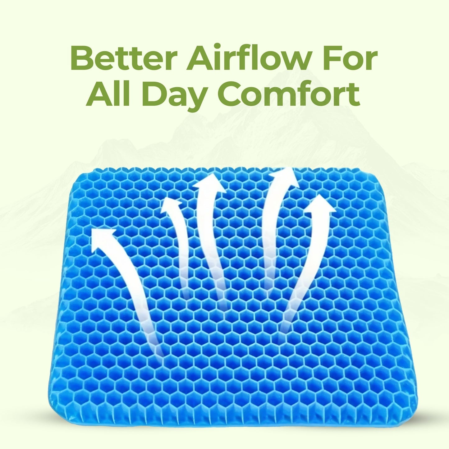 Honeycomb Gel Seat Cushion with Cover – Comfort for Chairs
