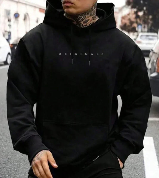 Hoodie for Men with Soft Fabric and Relaxed Style