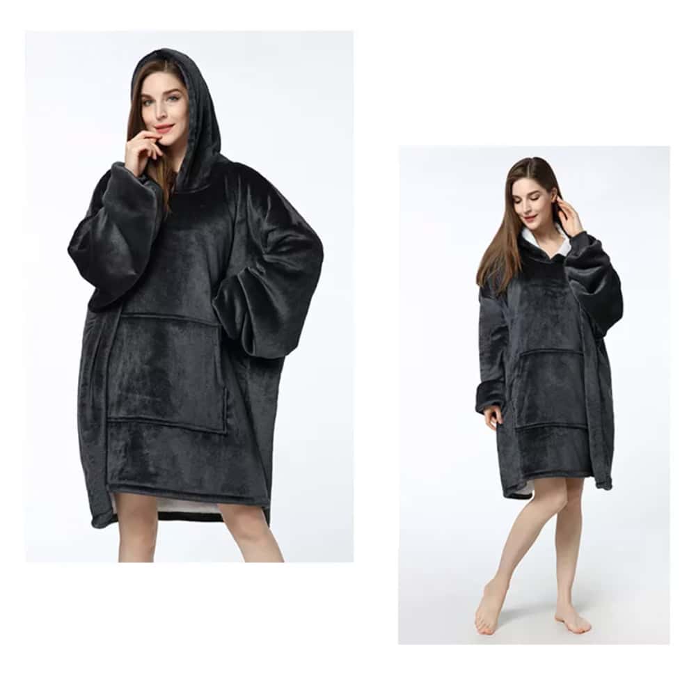 Hygge blanket with sleeves, hood & pocket - 200 x 150 cm