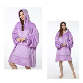 Hygge blanket with sleeves, hood & pocket - 200 x 150 cm