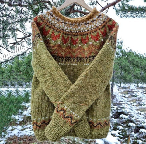 Icelandic Vintage Sweater with Timeless Design
