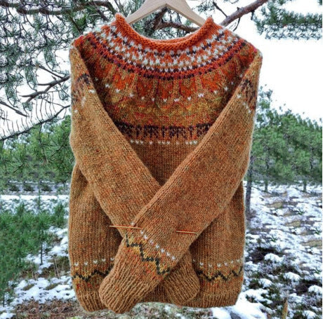 Icelandic Vintage Sweater with Timeless Design
