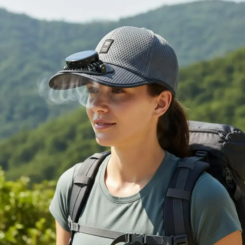 Icone™ CoolingCap: 2 In 1 Stylish Fan and Outdoor Cap