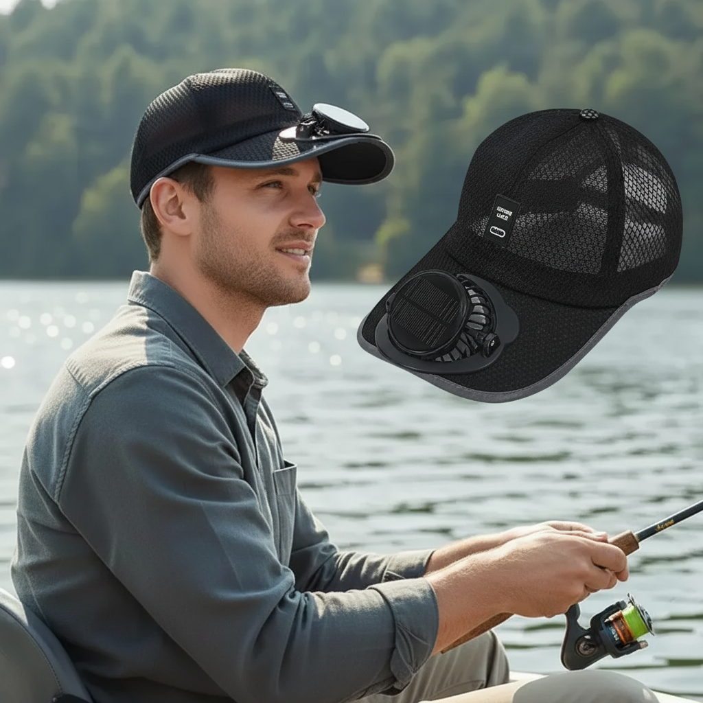 Icone™ CoolingCap: 2 In 1 Stylish Fan and Outdoor Cap