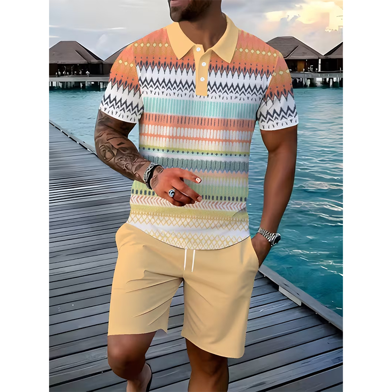 Icone™ SummerSet: Breathable Casual Summer Shirt And Shorts Set