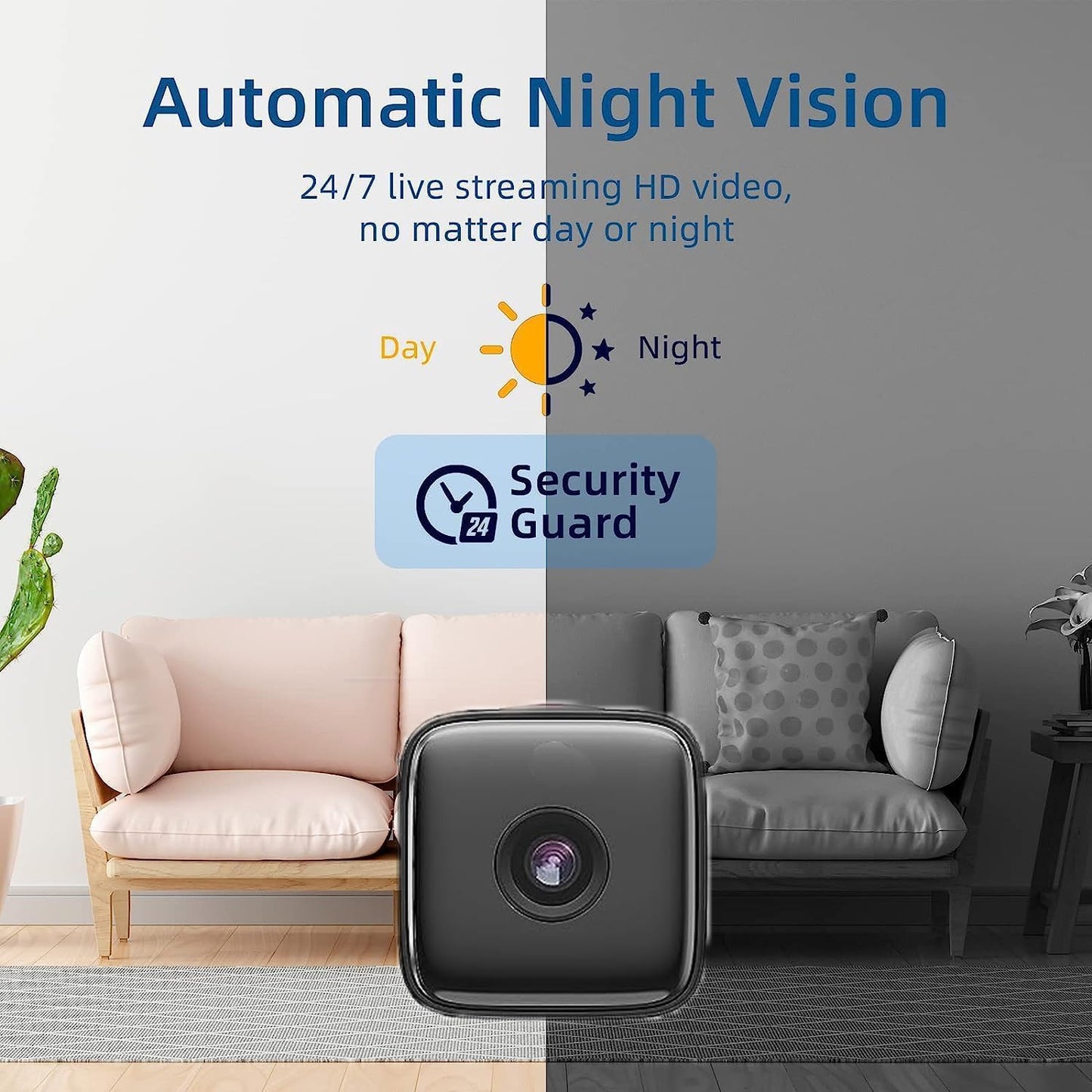 Indoor Camera | Night Vision & Motion Detection | Wi-Fi Access | SecureView