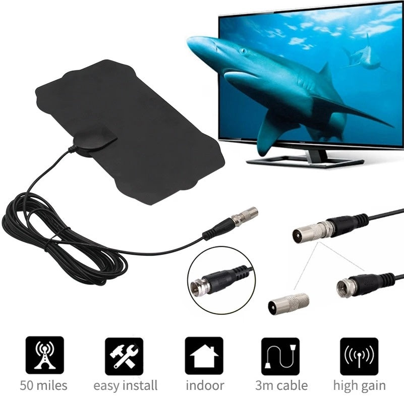 Indoor Satellite HDTV Antenna - 4K Picture Quality | Easy Setup